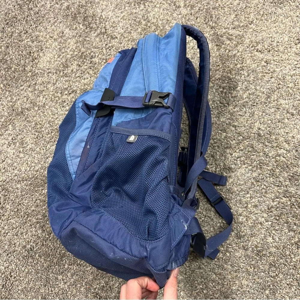 The north‎ face backpack womens blue recon hiking bag outdoor